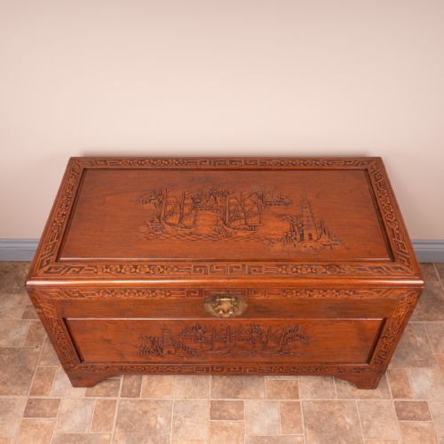 ORIENTAL CARVED TRUNK - ADDITIONAL PHOTO 2