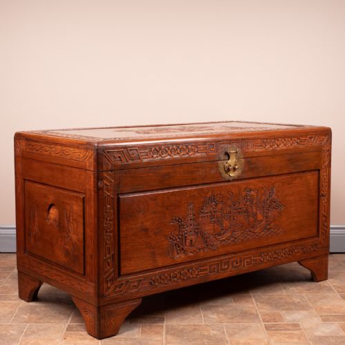 ORIENTAL CARVED TRUNK - ADDITIONAL PHOTO 3