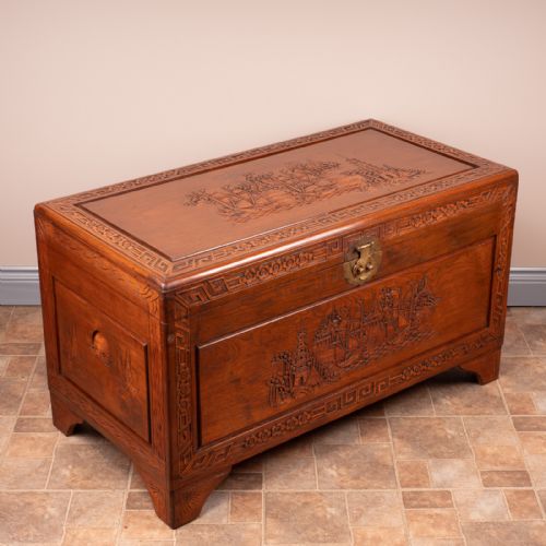 ORIENTAL CARVED TRUNK - ADDITIONAL PHOTO 4