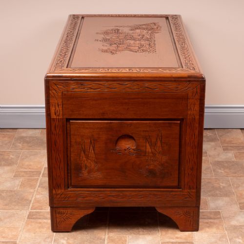 ORIENTAL CARVED TRUNK - ADDITIONAL PHOTO 5