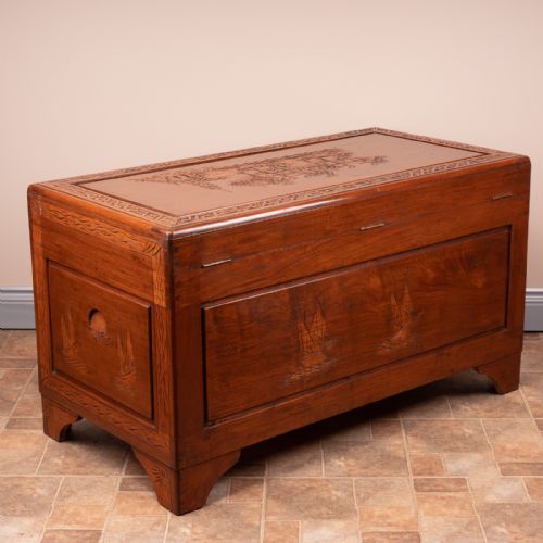 ORIENTAL CARVED TRUNK - ADDITIONAL PHOTO 7