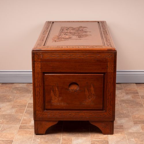 ORIENTAL CARVED TRUNK - ADDITIONAL PHOTO 8