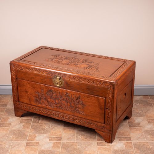 ORIENTAL CARVED TRUNK - ADDITIONAL PHOTO 9