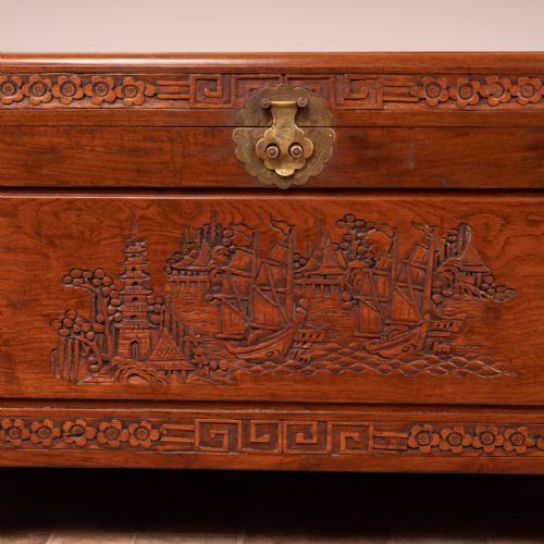 ORIENTAL CARVED TRUNK - ADDITIONAL PHOTO 12