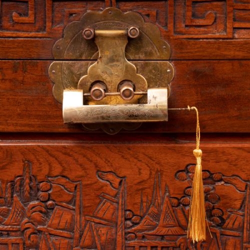 ORIENTAL CARVED TRUNK - ADDITIONAL PHOTO 17