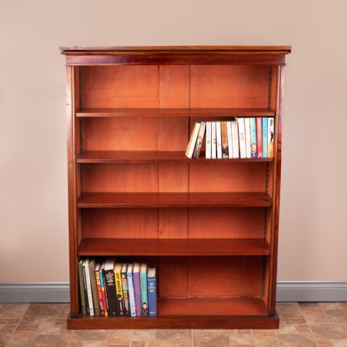 LARGE MAHOGANY BOOKCASE - ADDITIONAL PHOTO 2