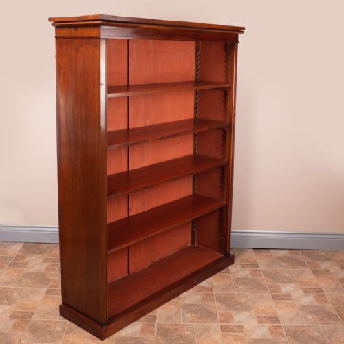 LARGE MAHOGANY BOOKCASE - ADDITIONAL PHOTO 3