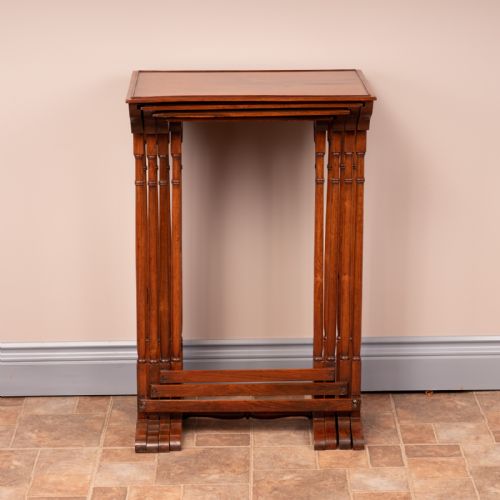 19THC ROSEWOOD QUARTETTO NEST OF TABLES - ADDITIONAL PHOTO 5