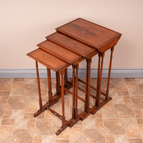 19THC ROSEWOOD QUARTETTO NEST OF TABLES - ADDITIONAL PHOTO 10