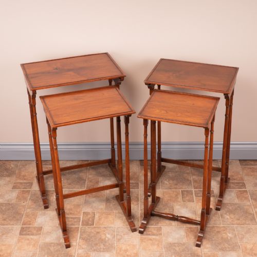 19THC ROSEWOOD QUARTETTO NEST OF TABLES - ADDITIONAL PHOTO 12