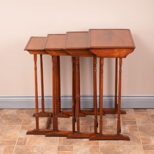 19THC ROSEWOOD QUARTETTO NEST OF TABLES - ADDITIONAL PHOTO 13