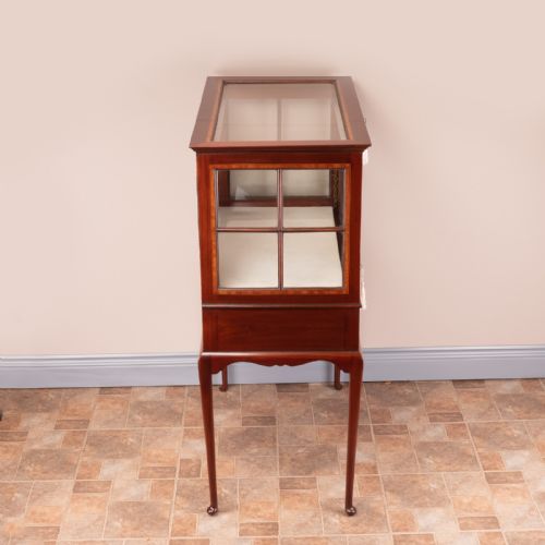 INLAID MAHOGANY DISPLAY CABINET - ADDITIONAL PHOTO 5