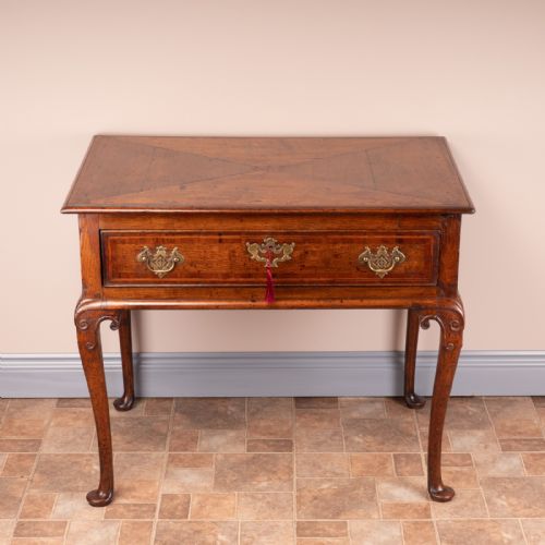 georgian oak lowboy - CATEGORY: ANTIQUE FURNITURE - DATED GEORGIAN