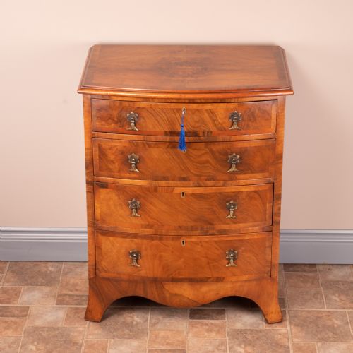 SMALL WALNUT CHEST OF DRAWERS - ADDITIONAL PHOTO 1