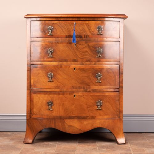 SMALL WALNUT CHEST OF DRAWERS - ADDITIONAL PHOTO 3