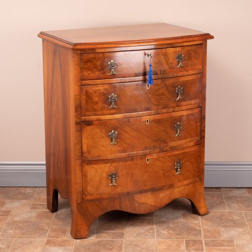 SMALL WALNUT CHEST OF DRAWERS - ADDITIONAL PHOTO 4