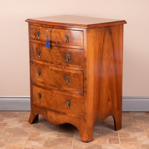 SMALL WALNUT CHEST OF DRAWERS - ADDITIONAL PHOTO 6