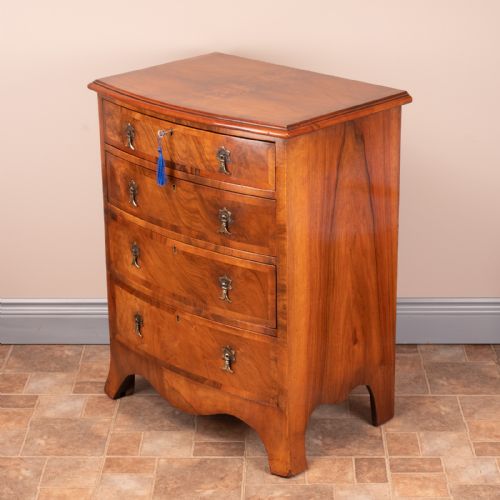 SMALL WALNUT CHEST OF DRAWERS - ADDITIONAL PHOTO 7