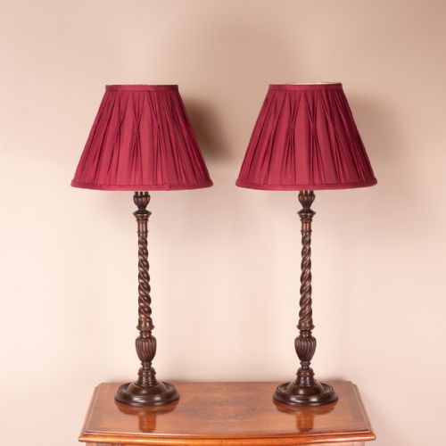 pair of elegant table lamps - CATEGORY: ANTIQUE LIGHTING - DATED 1900