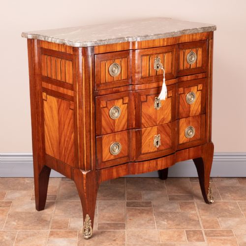 CONTINENTAL 3 DRAWERS COMMODE CHEST OF DRAWERS - ADDITIONAL PHOTO 1
