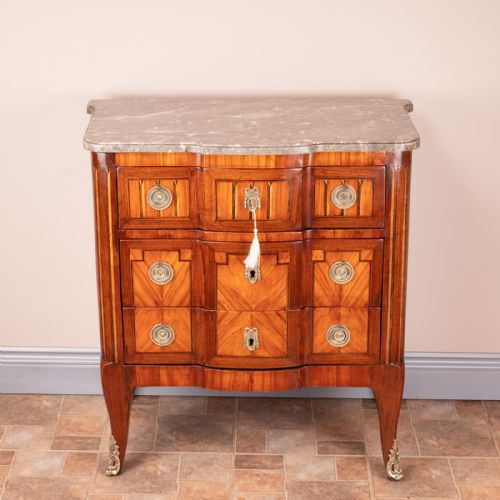 CONTINENTAL 3 DRAWERS COMMODE CHEST OF DRAWERS - ADDITIONAL PHOTO 2