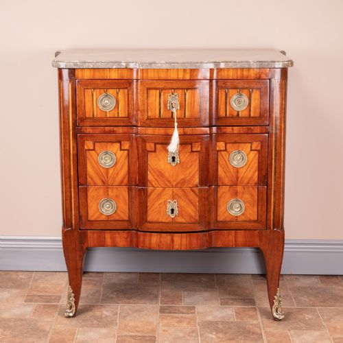 CONTINENTAL 3 DRAWERS COMMODE CHEST OF DRAWERS - ADDITIONAL PHOTO 4