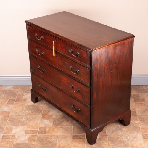 GEORGIAN MAHOGANY CHEST OF DRAWERS - ADDITIONAL PHOTO 9