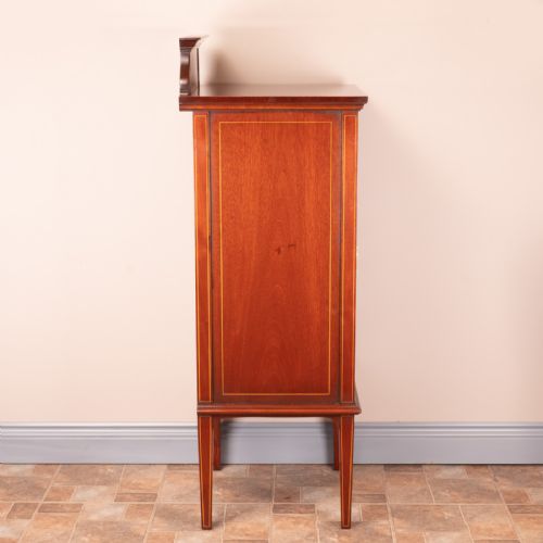 EDWARDIAN INLAID MAHOGANY CABINET - ADDITIONAL PHOTO 5