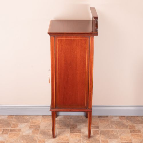 EDWARDIAN INLAID MAHOGANY CABINET - ADDITIONAL PHOTO 6