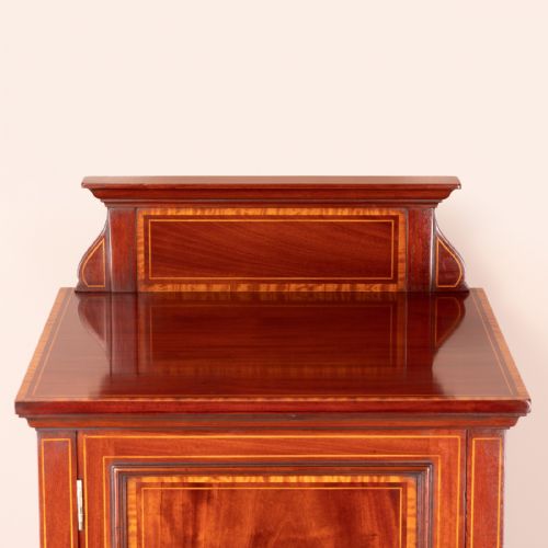 EDWARDIAN INLAID MAHOGANY CABINET - ADDITIONAL PHOTO 9