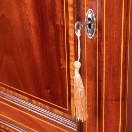 EDWARDIAN INLAID MAHOGANY CABINET - ADDITIONAL PHOTO 10
