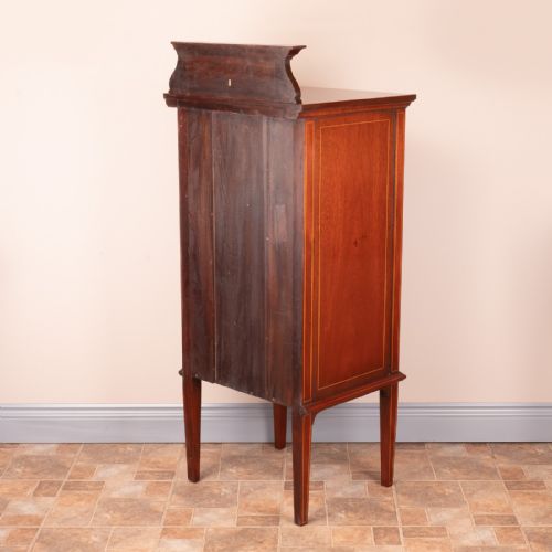 EDWARDIAN INLAID MAHOGANY CABINET - ADDITIONAL PHOTO 11