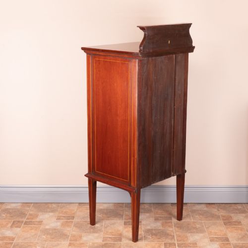 EDWARDIAN INLAID MAHOGANY CABINET - ADDITIONAL PHOTO 13