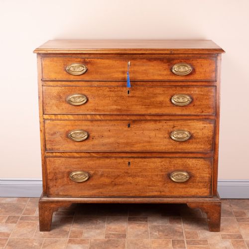 georgian mahogany chest of drawers - CATEGORY: ANTIQUE CHEST OF DRAWERS - DATED GEORGIAN