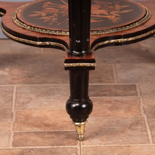 FINE QUALITY FRENCH MARQUETRY ORMOLU MOUNTED OCCASIONAL TABLE - ADDITIONAL PHOTO 3