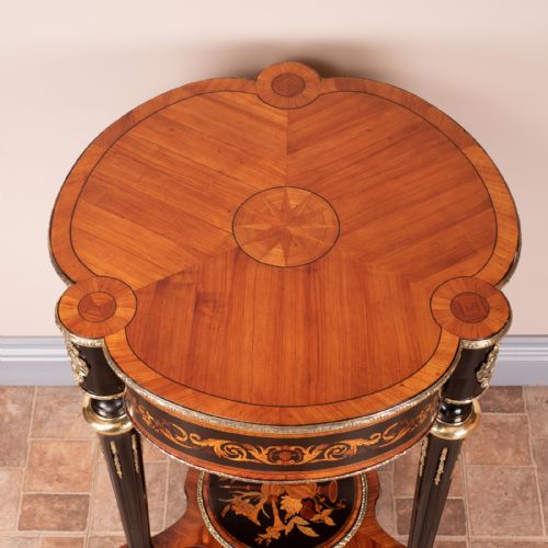 FINE QUALITY FRENCH MARQUETRY ORMOLU MOUNTED OCCASIONAL TABLE - ADDITIONAL PHOTO 7