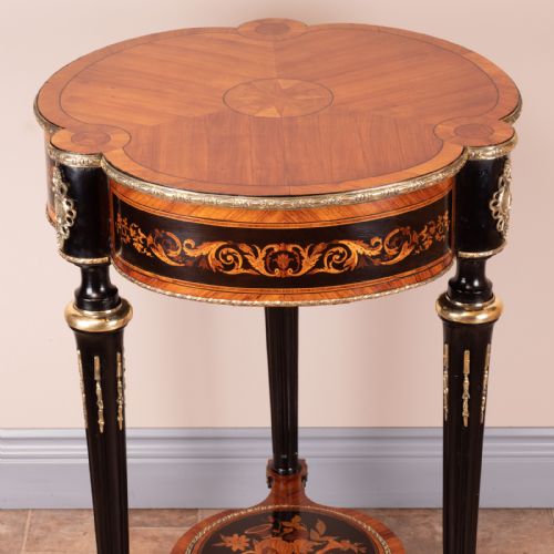 FINE QUALITY FRENCH MARQUETRY ORMOLU MOUNTED OCCASIONAL TABLE - ADDITIONAL PHOTO 11