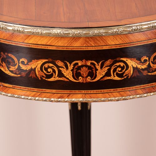 FINE QUALITY FRENCH MARQUETRY ORMOLU MOUNTED OCCASIONAL TABLE - ADDITIONAL PHOTO 19