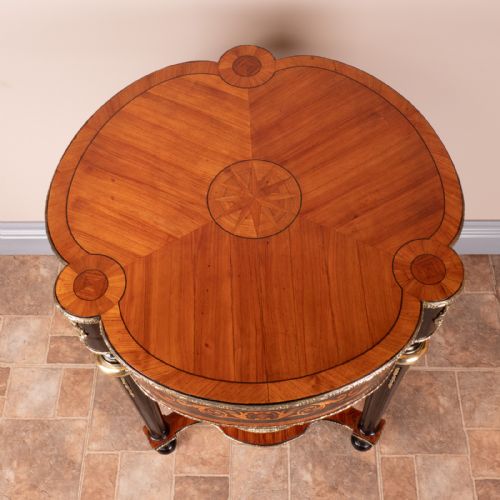 FINE QUALITY FRENCH MARQUETRY ORMOLU MOUNTED OCCASIONAL TABLE - ADDITIONAL PHOTO 23