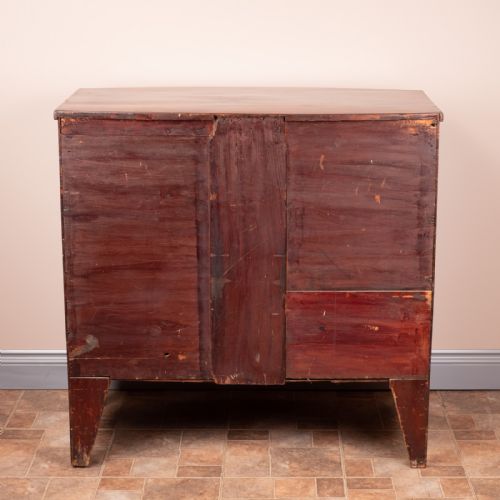 19THC MAHOGANY BOW FRONTED CHEST OF DRAWERS - ADDITIONAL PHOTO 13