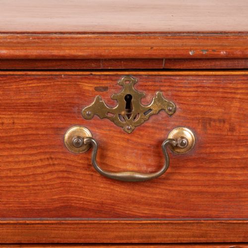 GOOD QUALITY GEORGIAN MAHOGANY CHEST OF DRAWERS - ADDITIONAL PHOTO 3