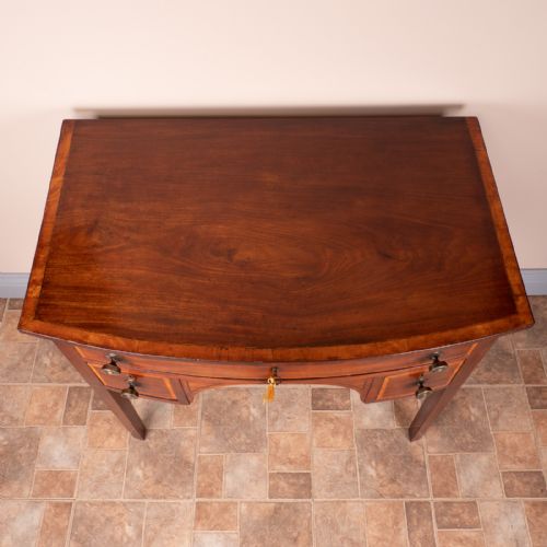 19THC INLAID MAHOGANY LOWBOY - ADDITIONAL PHOTO 1