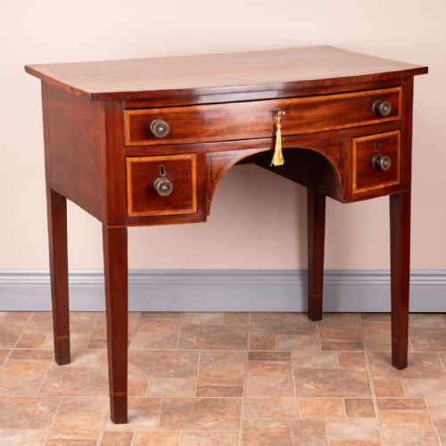 19THC INLAID MAHOGANY LOWBOY - ADDITIONAL PHOTO 2
