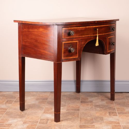 19THC INLAID MAHOGANY LOWBOY - ADDITIONAL PHOTO 3