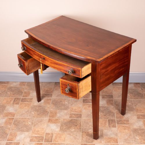 19THC INLAID MAHOGANY LOWBOY - ADDITIONAL PHOTO 9