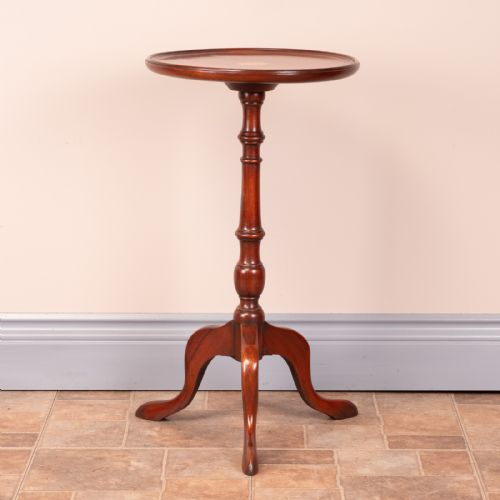 1920S FAN INLAID MAHOGANY WINE TABLE - ADDITIONAL PHOTO 1