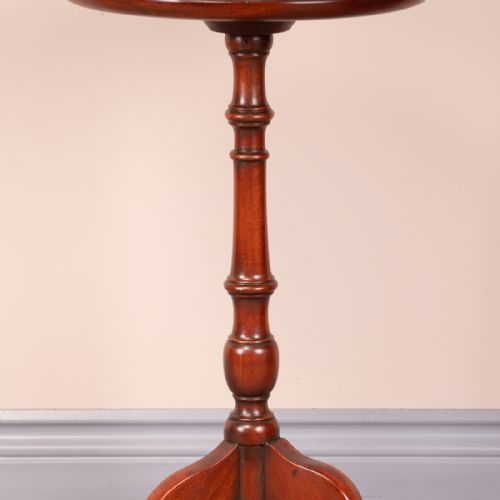 1920S FAN INLAID MAHOGANY WINE TABLE - ADDITIONAL PHOTO 7