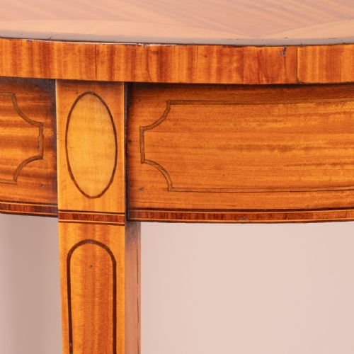 INLAID OVAL SATINWOOD OCCASIONAL TABLE - ADDITIONAL PHOTO 11