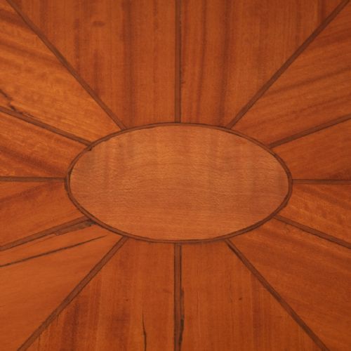 INLAID OVAL SATINWOOD OCCASIONAL TABLE - ADDITIONAL PHOTO 13
