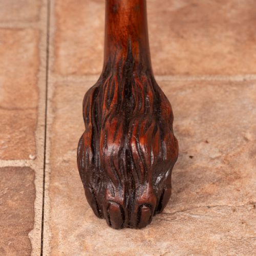 GOOD QUALITY MAHOGANY OVAL PIE CRUST OCCASIONAL WINE TABLE - ADDITIONAL PHOTO 5